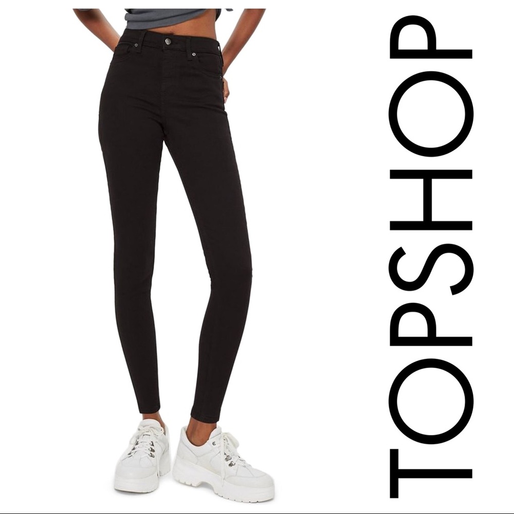 ⭐️NWT⭐️ Topshop Jamie Black Jeans 30x30 US size 8